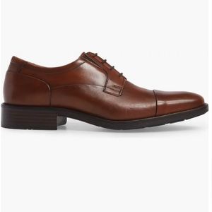 Johnston & Murphy Lancaster Cap Toe Derby Men’s US 11M Brown Genuine Leather